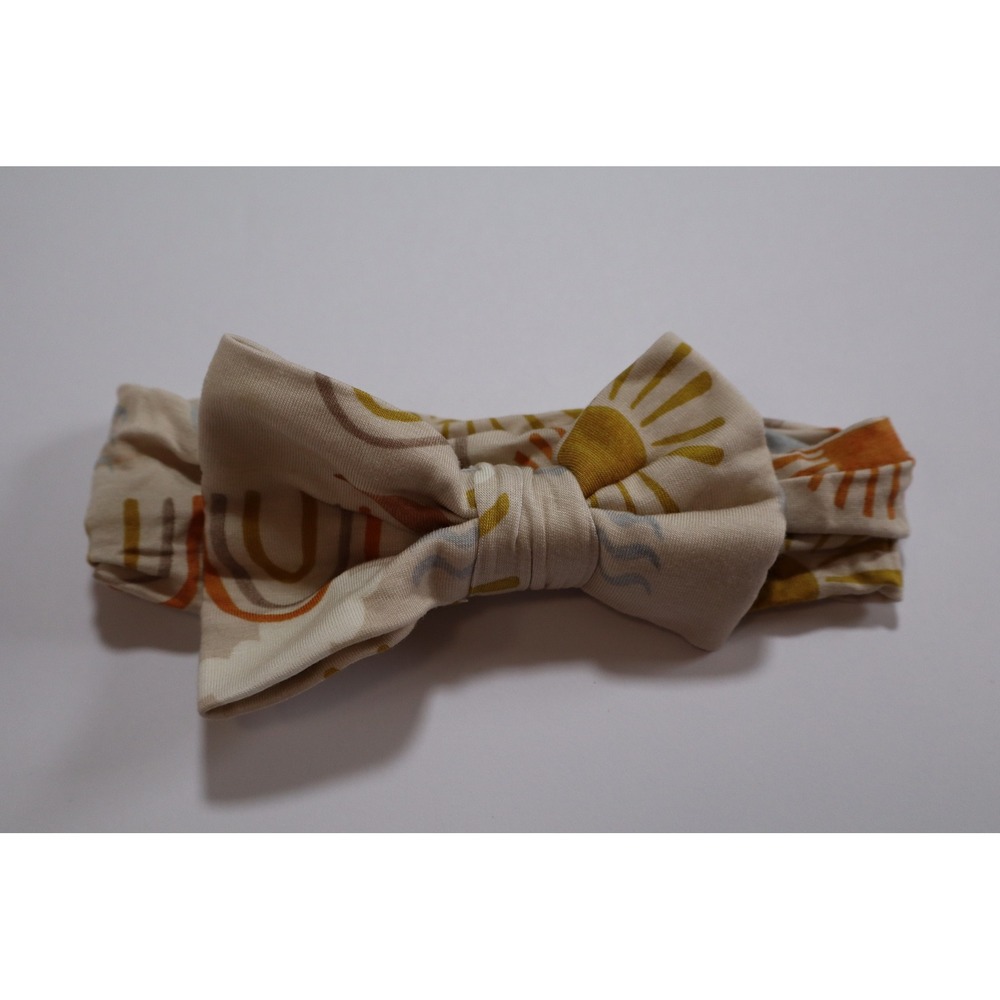 Little Sleepies Desert Sunrise Knotted Bow Headband NB-3T
